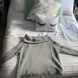 Off the shoulder or turtle neck